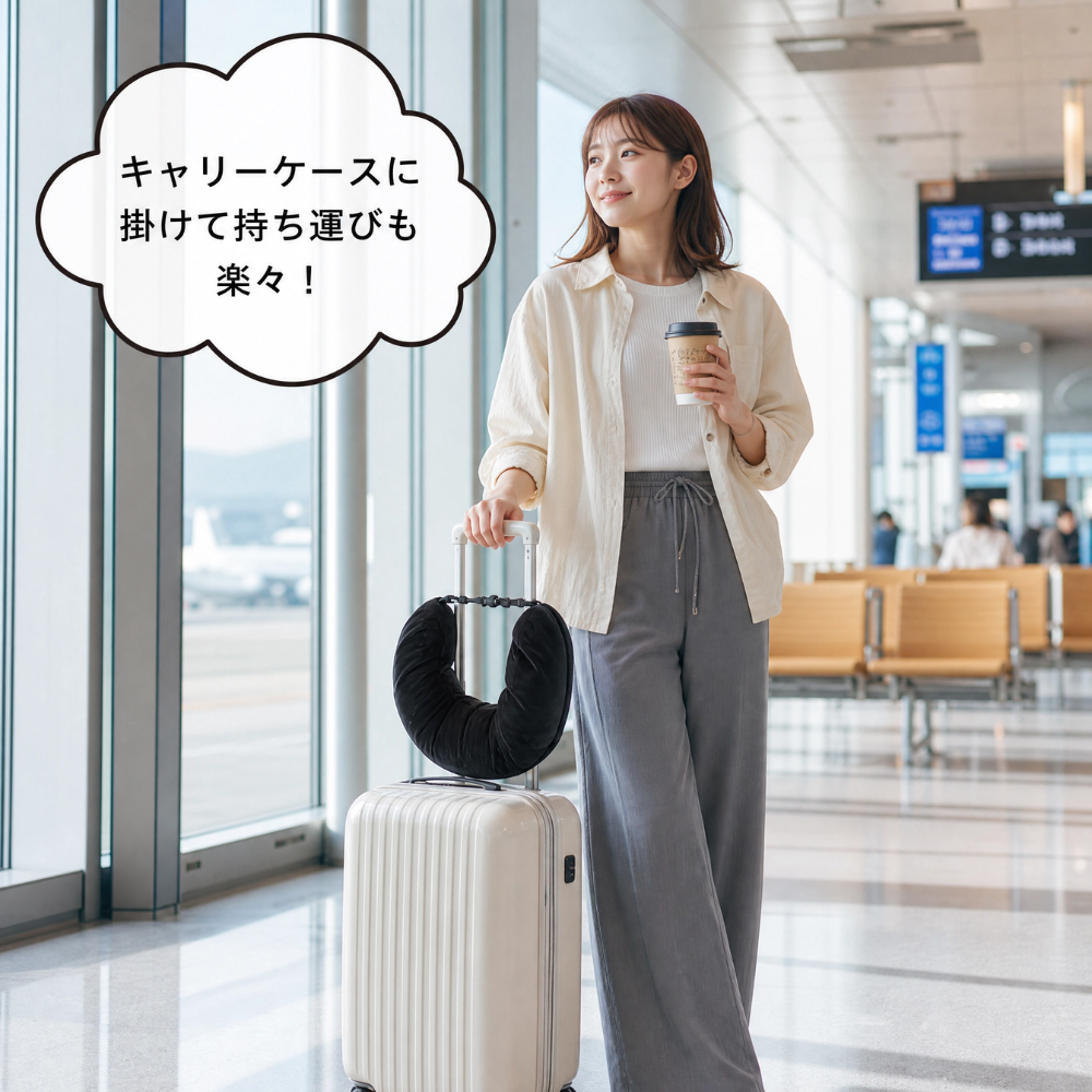 収納ネックピロー