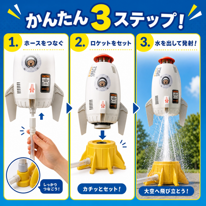 空飛ぶウォーターロケット